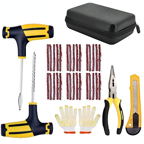 CAIHANV Kit de reparo de pneu de carro, kit de plugue de pneu profissional resistente, adequado para