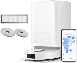 XIAOMI Robot Vacuum X20 Pro - Robot aspirador e limpa-chão com sistema inteligente de navegação a laser (LDS), sucção de 7000 Pa, caminhos de limpeza em zigue-zague, branco (versão ES)