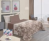 Contenidos: una colcha cama 105 cm para verano de tamaño 200x260 cm + 1 funda cojín 50x50 cm