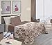 ForenTex Colchas Bali Cama 105 Multiuso Reversible Estampadas para Verano Primavera con Funda Cojines, Beige, 2