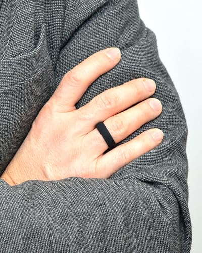 Rinfit Matching Silicone Rings for Couples - Silicone Wedding Bands Sets for Him and Her - His and Hers Ring - Patented Design4