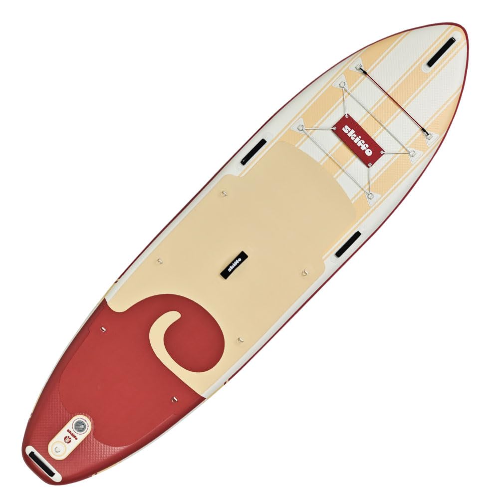 Skiffo Ride Lava 11' – Kayak Hinchable 2 en 1 Completo, 335 x 86 x 15 cm, máx. 160 kg, Estable y versátil, diseño único