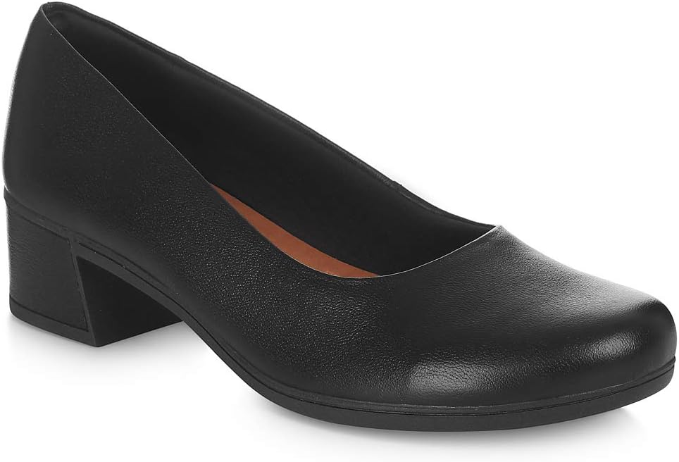 Usaflex V8424 Black and Navy Leather Crew Shoe/Cabin Shoe