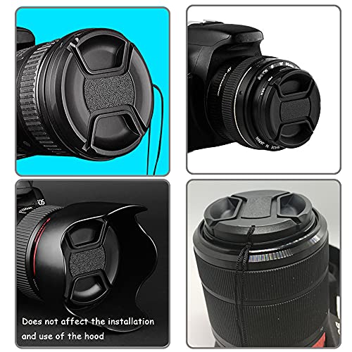 49mm Snap-On Front Lens Cap and Hood fit for Canon M50 M100 M6 with EF-M 15-45mm is STM，EF-S 35mm f/2.8 is STM Lens Replace Canon EW-53 Hood（1 Cap+1 Hood） by Fire Rock - Used condition - Image 9