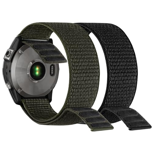 Bracelet de sport séchage rapide 22mm compatible Garmin Fenix 5 et 6 Pro