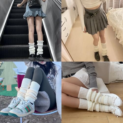 Image of Leg Warmers Harajuku with Lace Button Knit Harajuku Japanese Style Kawaii Lolita Gothic Flared and Loose Fit