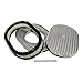 Assault Racing Products A6020-3 12 x 2 Oval Full Finned Polished Aluminum Air Cleaner Assembly Retro