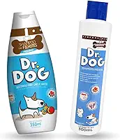 Kit de Banho para Cachorros e Gatos Pele Sensível – Shampoo Neutro Pet Suave+Condicionador PET Hidratante Sem Enxágue Contra Coceira e Ressecamento