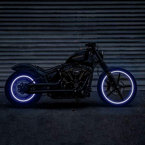 Addmotor Bike Wheel Rim Stickers Stripes Reflective Decals Tape Reflector For Bicycle Motorcycle Decoration (Blue, 20) #TOP5
