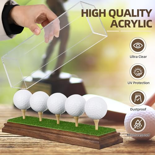 Présentoir pour 5 balles de golf Hole in One bois acrylique