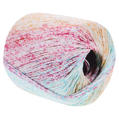 SEWACC Crochet Cotton Thread Gradient Yarn for DIY Knitting Perfect for Sweaters Scarves Hats and Home Decor (133M Soft and Colorful)