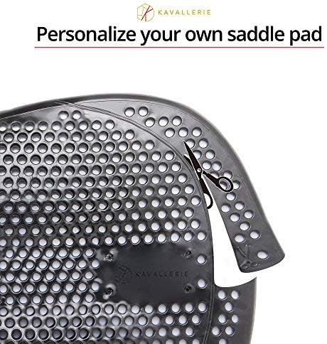 Miniatura 4 de Kavallerie Almohadilla de gel para sillín Ayuda con puente de silla, dolor de espalda, espalda balanceada, alta marchitud, almohadilla inglesa a