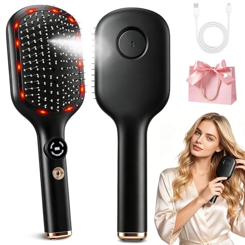 Cepillo de vapor eléctrico para un cabello perfecto antes de salir de casa