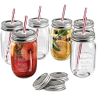 Algopix Similar Product 11 - MASTERTOP Mason Jar Cups Drinking