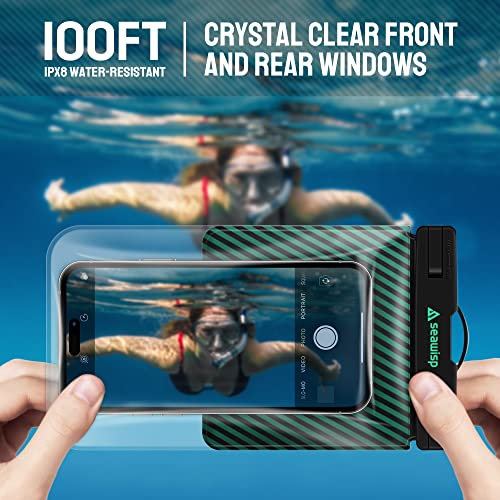 Seawisp Universal Waterproof Phone Pouch [Double Space],Mint #TOP3