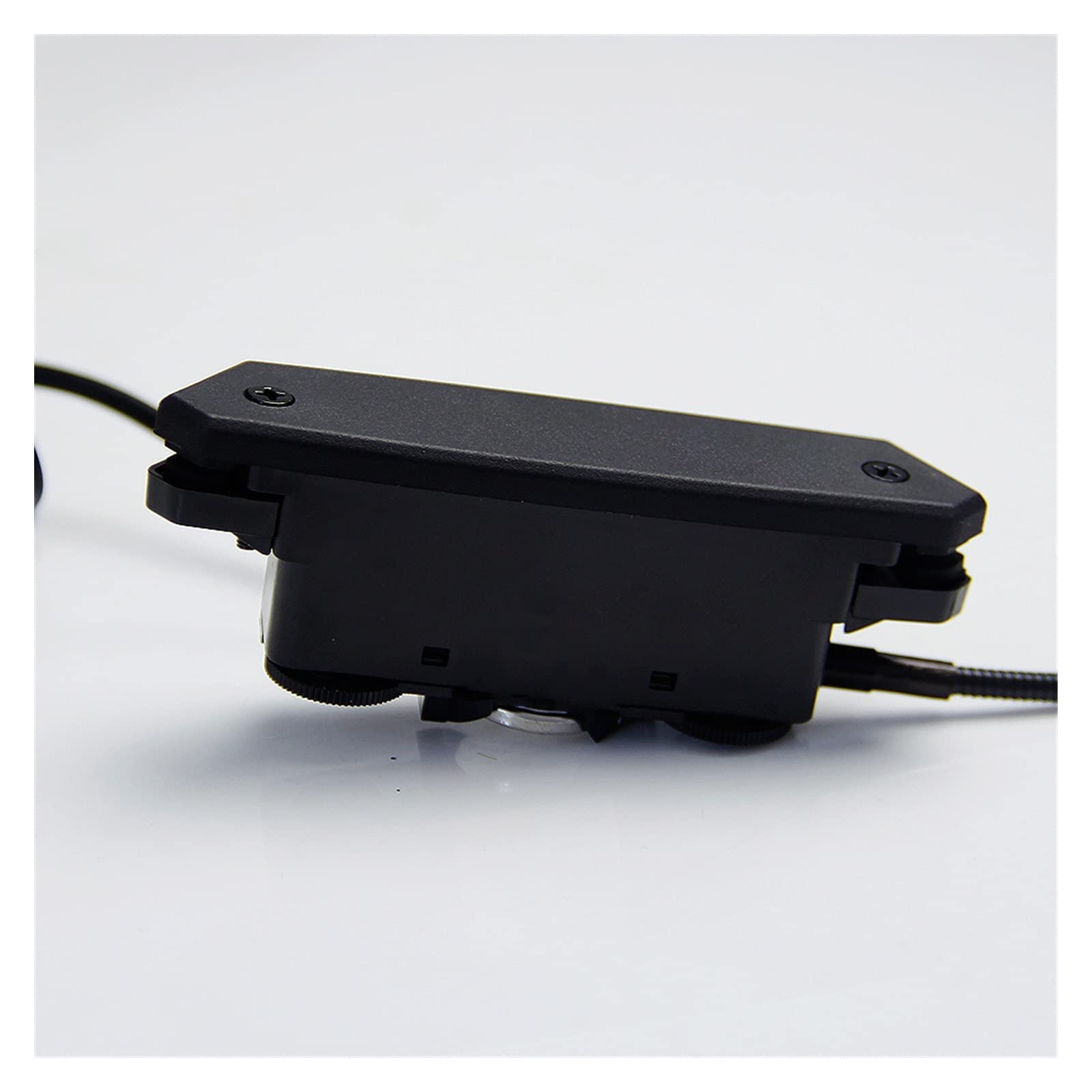 Pastillas de guitarra acústica con sistema de preamplificación piezoeléctrico adecuado para tocar banda y solo para el soporte de púas de guitarra con agujero de sonido