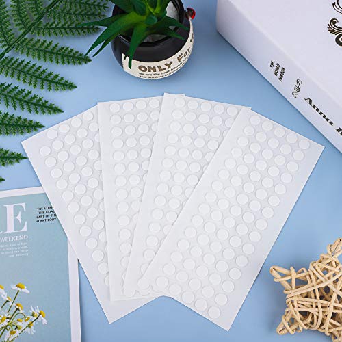 Aneco 300 Pieces Transparent Putty Traceless Removable Sticky Putty Double-Sided Adhesive Round Putty Multipurpose Tape Nano Gel Mat For Wood, Glass, Ceramic, Metal, Plastic, Diameter 7 Mm #TOP5