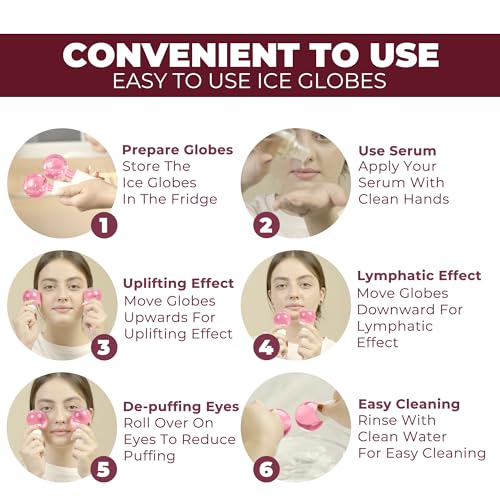 Image of Ice Globes for Face 2Pcs-Enhancing Daily Beauty with Ice Globes for Facials
