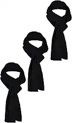 KIT 3 Cachecóis Soft Skube - Cachecol 160cm x 25cm - Unissex