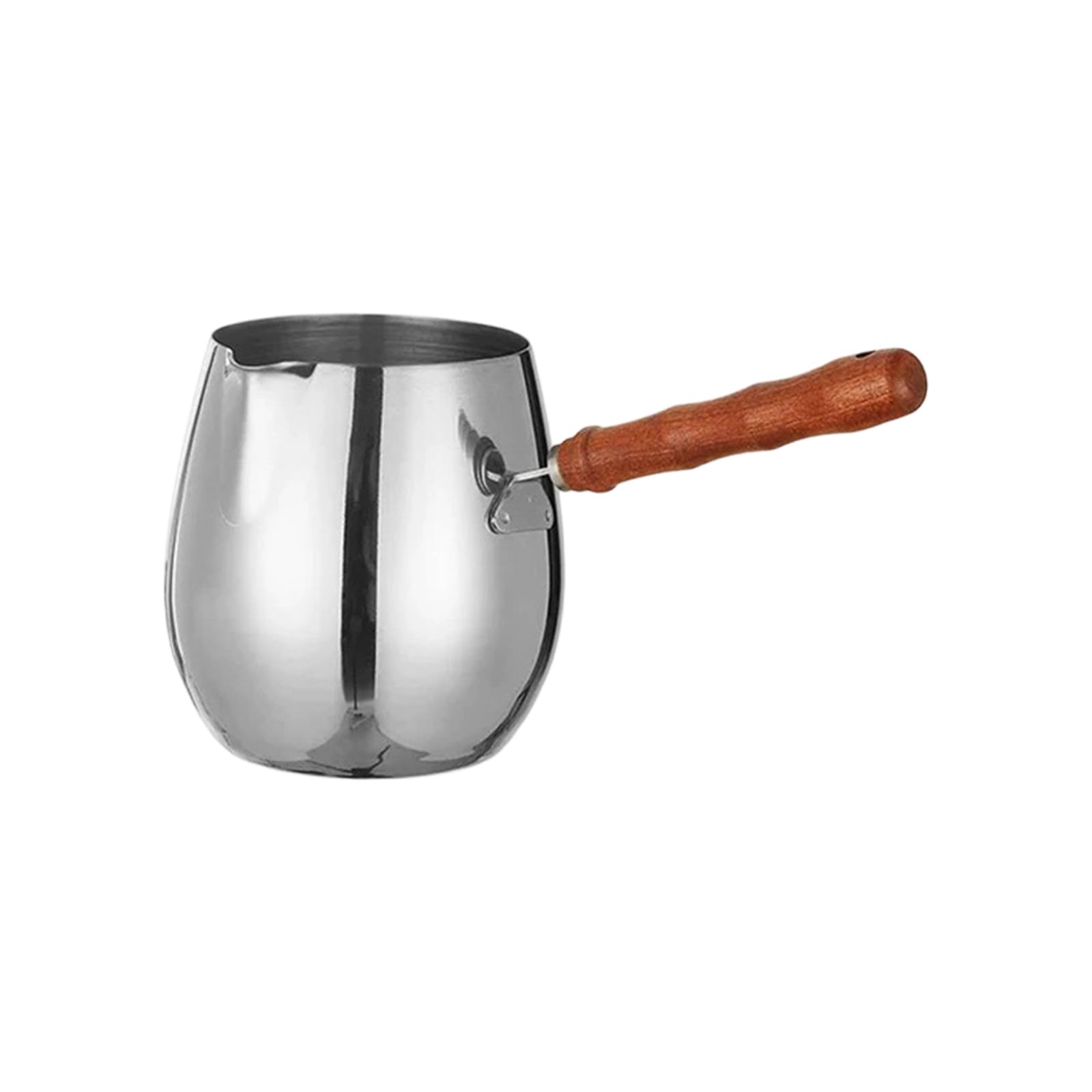 Qisuw Stainless Steel Coffee Frothing Cup with Measurement Marking Large Capacity Milk Frother Pitcher for Restaurants Coffee Frother Pitcher with Ergonomic Handle