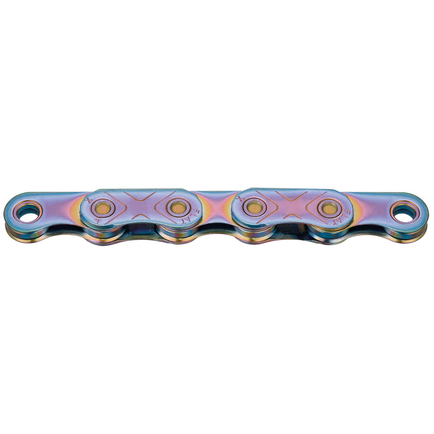 Fahrradkette, gewachst, Aurora Blue, 12/13-fach, Flat Top von KMC