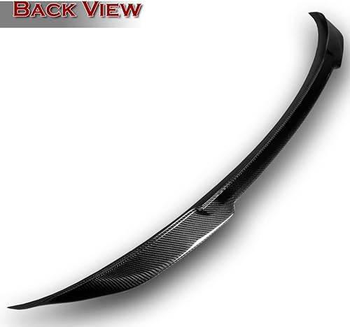 Miniatura 4 de Q1-Tech, alerón de maletero de fibra de carbono real estilo V compatible con Kia Optima K5 2014 - 2015, alerón trasero de fibra de carbono real,