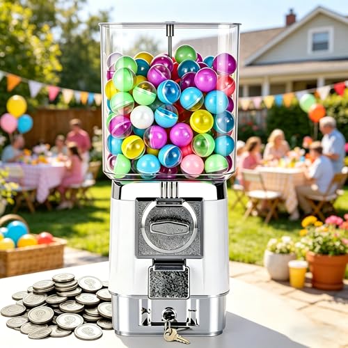 Komercyjny automat kapsułowy 220 Count Mechanical Coin Operated Prize Dozownik nagród Retro Desktop Gacha Uchwyt na zabawkę dla Cafe Home Office No Power Needed Durable Cync Alloy Construction