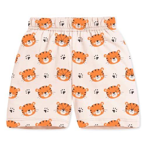 Image of Trampoline Boys Pack of 2 T-Shirt and Shorts Set - Dinosaur & Tiger Print