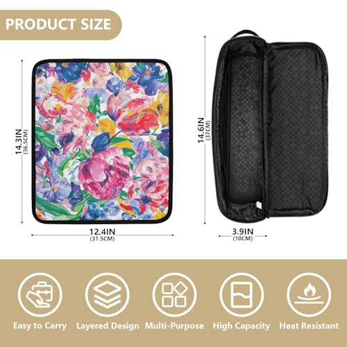 Bolsa de viaje para herramientas de pelo con tapete resistente al calor miniatura 4