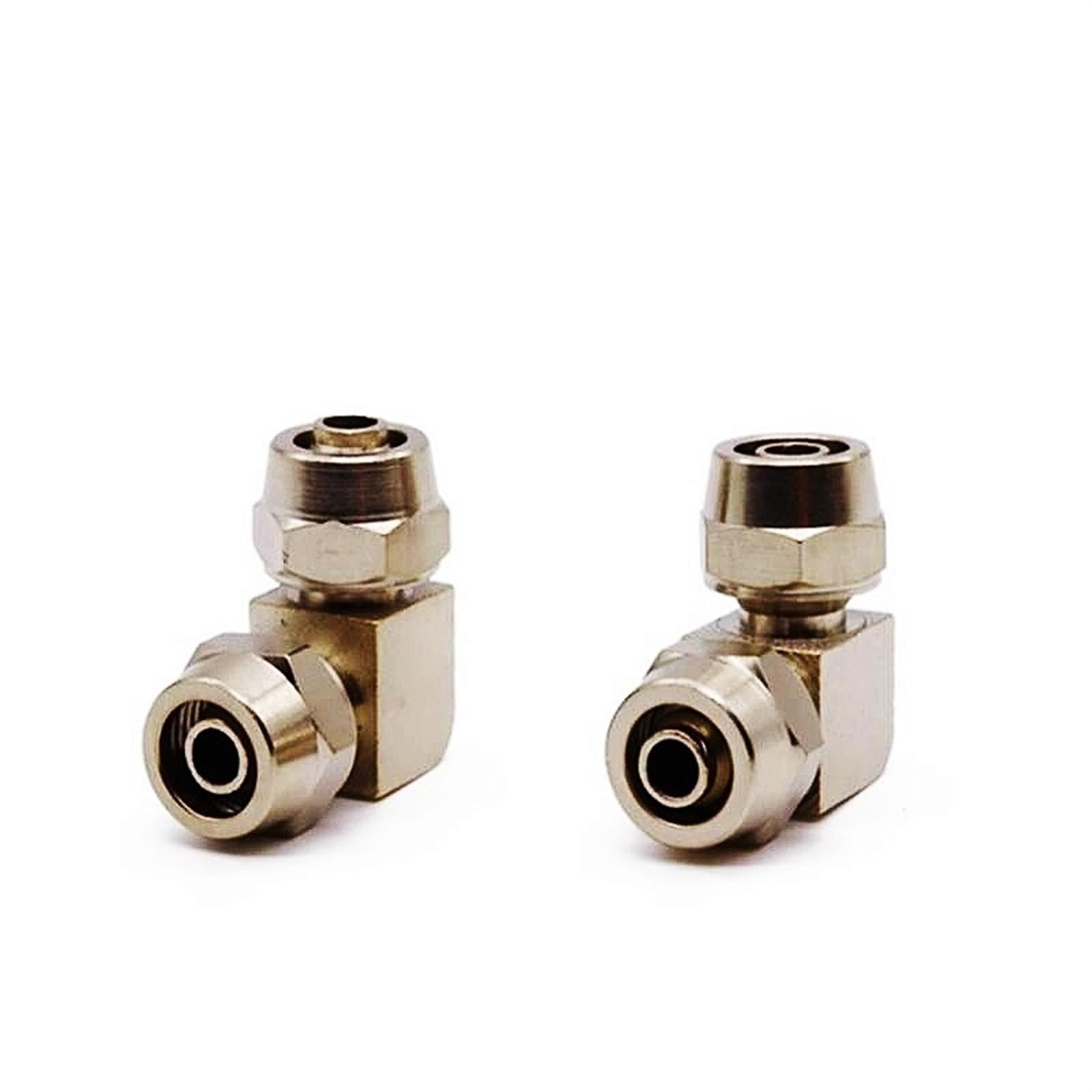 Raccordo rapido pneumatico in metallo PV PE PU OD 4 6 8 10 12 14 16 MM Connettore rapido aria for tubo flessibile Giunto rapido 10 pezzi(K-PV4)