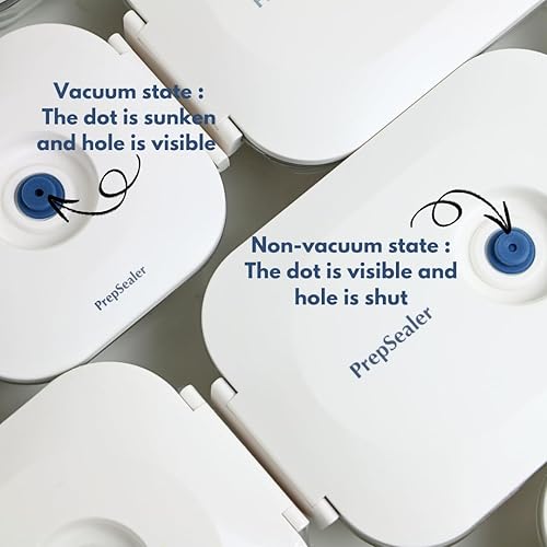Miniatura 7 de PrepSealer Mantenga los alimentos frescos todos los días, preparación de comidas, adobo, recipiente al vacío de vidrio de borosilicato...