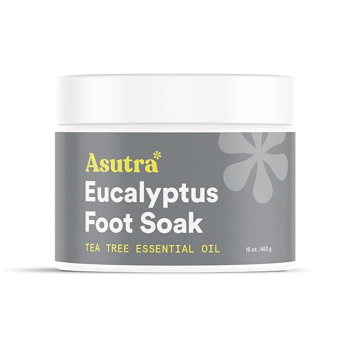 Buy ASUTRA Extra Strength Foot Soak (Dead Sea Salt w/Tea Tree & Eucalyptus Oils), 16 oz Soften