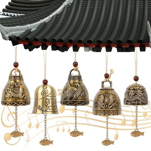 YOUNGSAY 5 STK Feng Shui Glocken, Glücklich Windspiel Glocke aus...