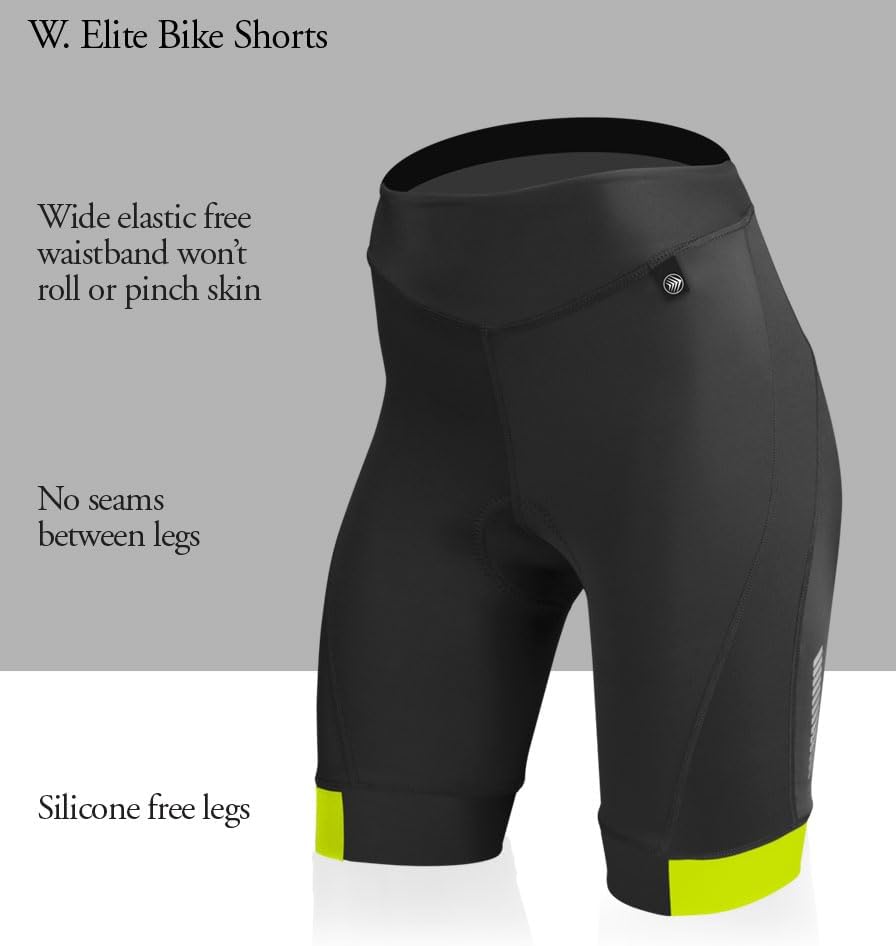 AERO|TECH|DESIGNS | Women's Elite Padded Cycling Shorts | Premium Long Distance Biking Short | Made in USA