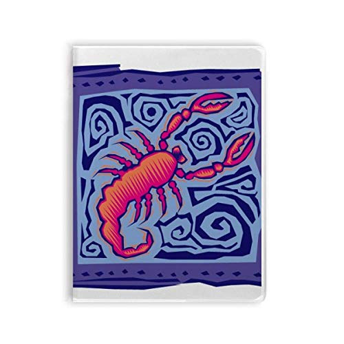 Carnet de gommes Scorpion mexicain style constellation journal intime à couverture souple