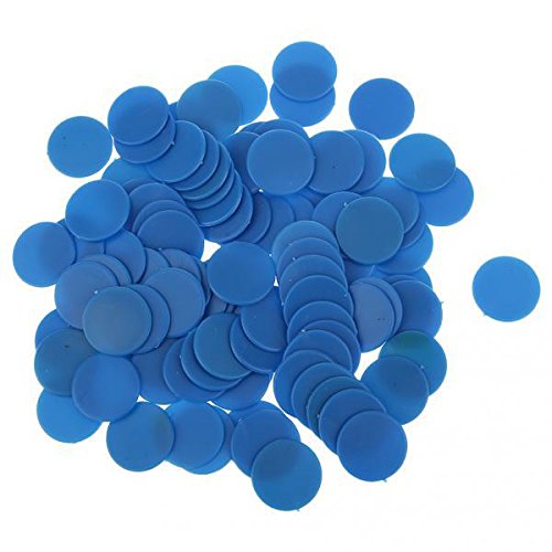 ATORSE Toy 100 Opaque Plastic Board Game Counters Tiddly winks Numeracy Teaching Blue-Toys & Hobbies-Games-Game Pieces Parts-image-32