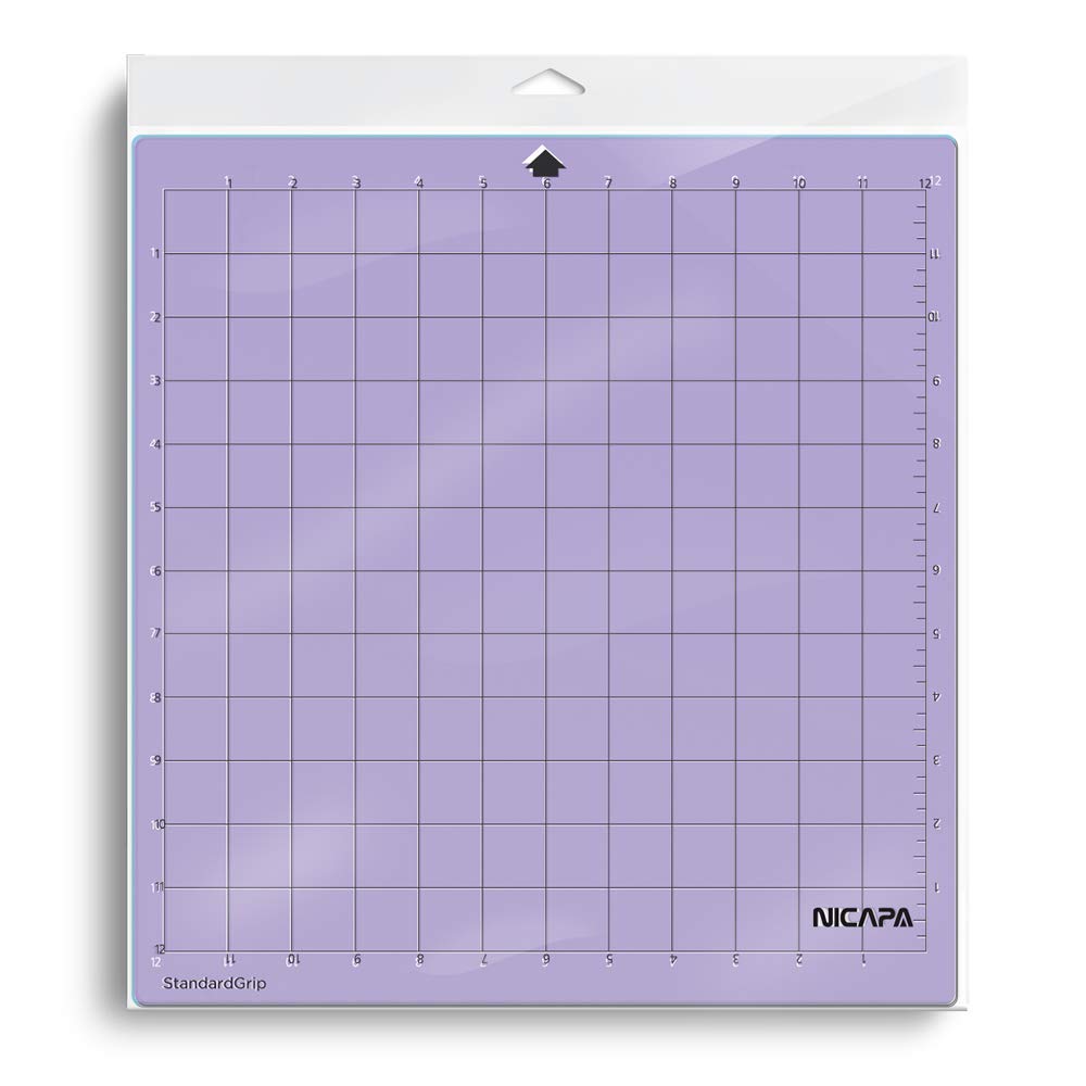 Lot De 5 Tapis De Découpe Adhésifs 30,5 X 20,3 Cm - Compatible Cricut, Silhouette Cameo, Pour Projets De Scrapbooking, Couture, DIY