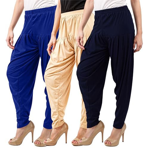 Image of Buy That Trendz Patiala Salwar for Women Relaxed Fit Viscose Patiyala Salwar Harem Bottom Pants