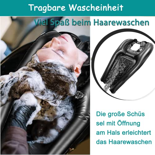 Foto von Professionelle tragbare Friseur-Wascheinheiten – Wascheinheiten für Waschbecken – Wascheinheiten für Behinderte – Kopfstütze zum Haarewaschen – Haarpflege von Kindern Schwangeren und älteren Menschen