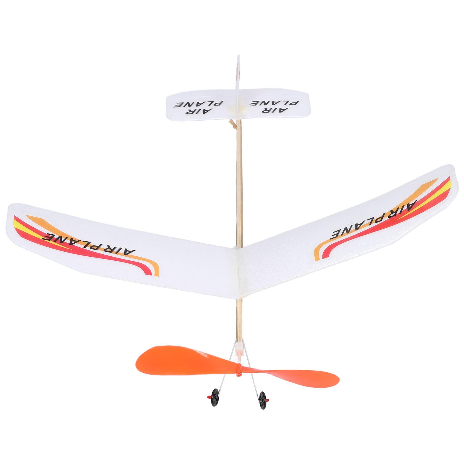 TOYANDONA Rubber Band Powered Airplane Model for Boys Diy Assembly Small Indoor Outdoor Flying Glider Educational Toy Lightweight Portable
