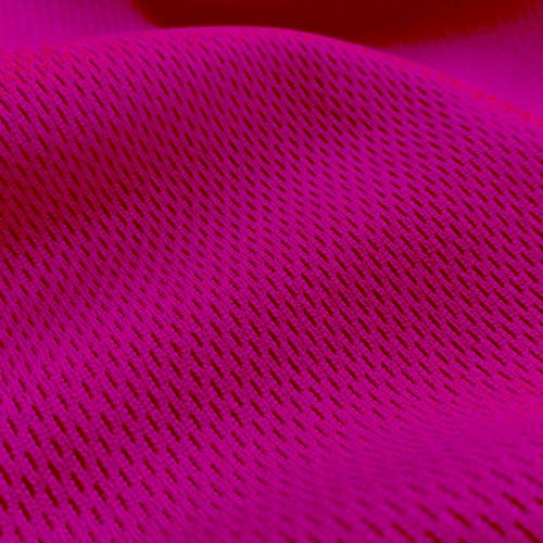 Ronit Textile Dark Fuchsia Athletic Dimple Mesh/Bird's Eye/Flatback Mesh Jersey 58"-60" 100% Polyester (by The Yard 36'' X 60'') Sportswear-Activewear.