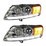 [Brillo] El haz bajo (xenón HID o LED) es más 3 veces más brillante que el original; por defecto 6000 K. Proporciona un mejor patrón de luz; haz alto [2 luces bajas + 2 luces altas = 4 luces altas], mejor penetración, más seguro en la lluvia, niebla y días de nieve; LED automático DRL, conducción inmediatamente se ilumina.