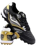 Parte superior sintética. Joma Dribling TF Turf - Zapatillas de fútbol para Hombre, Negro (Negro y Dorado), 42 EU