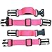 Amlrt 2 Packs Backpack Chest Strap- Nylon -Suitable for Webbing on The Backpack up to 1 in(Pink)