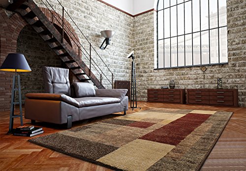 KadimaDesign Alfombra Moderna del diseñador Delta 67 x200cm 06 Marrón