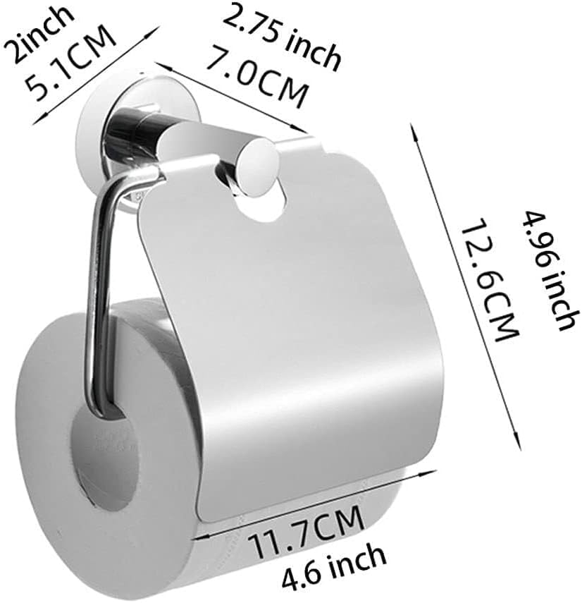 Stainless Steel Wall - Mount Toilet Paper Holder, Modern Bathroom Accessory for RV, Camper & Home