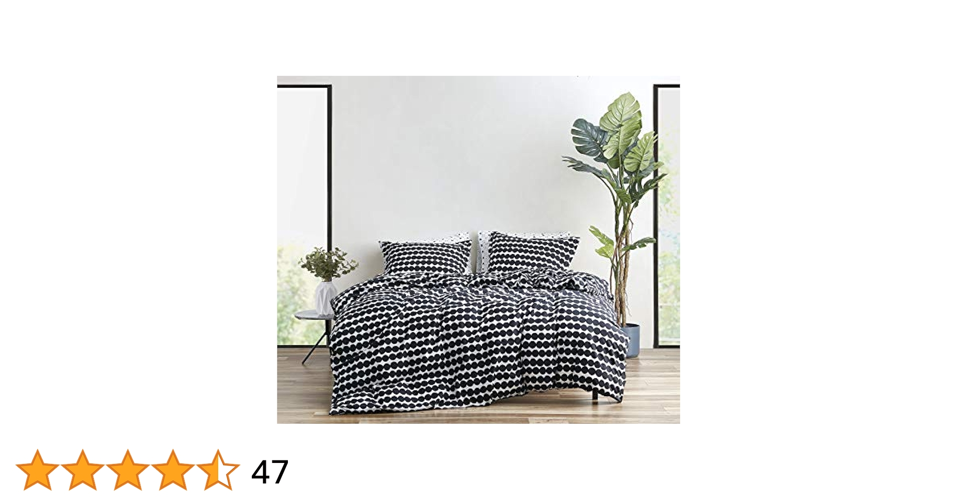 Amazon｜MARIMEKKO - クイーン デュベカバーセット、マッチング