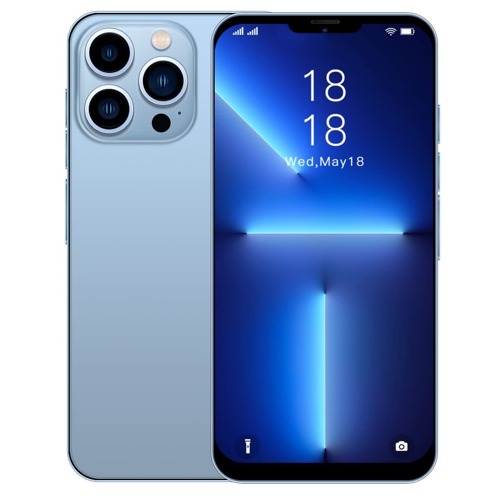 6.7Inch Unlocked Cell Phone Android Phones 2GB RAM+16GB ROM Full Screen Straight Talk Phone Dual Sim Boost Mobile Phones Smart Phones Unlocked New for Android10.0 (Blue)