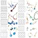 Beads Resin Molds with Hole for Gemstone Cabochon Jewelry Casting 14-Count