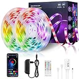 🌈Bunt und langlebig---Die Infrarot-Fernbedienung kann mehrere Farben einstellen, einschließlich RGB, Weiß, 16 andere Farben und deren Helligkeit; Mit 6 dynamischen Modi (Auto, Flash, Jump3, Jump7, Fade3, Fade7) und 2 Geschwindigkeitsmodi (schnell, langsam) per Fernbedienung können Sie den Lichtstreifen verschiedene Farbwechsel anzeigen lassen.